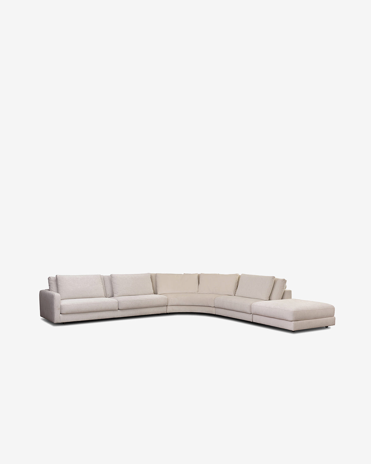 Rio hjørnesofa m/open end, hvid