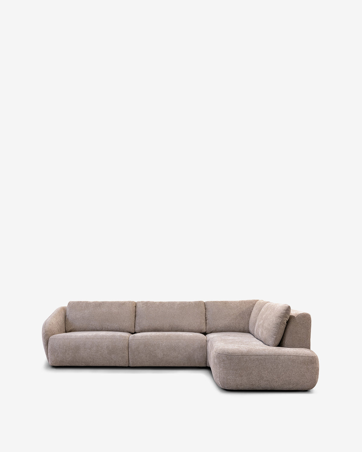 Cavo hjørnesofa m/open end, lys taupe højrevendt