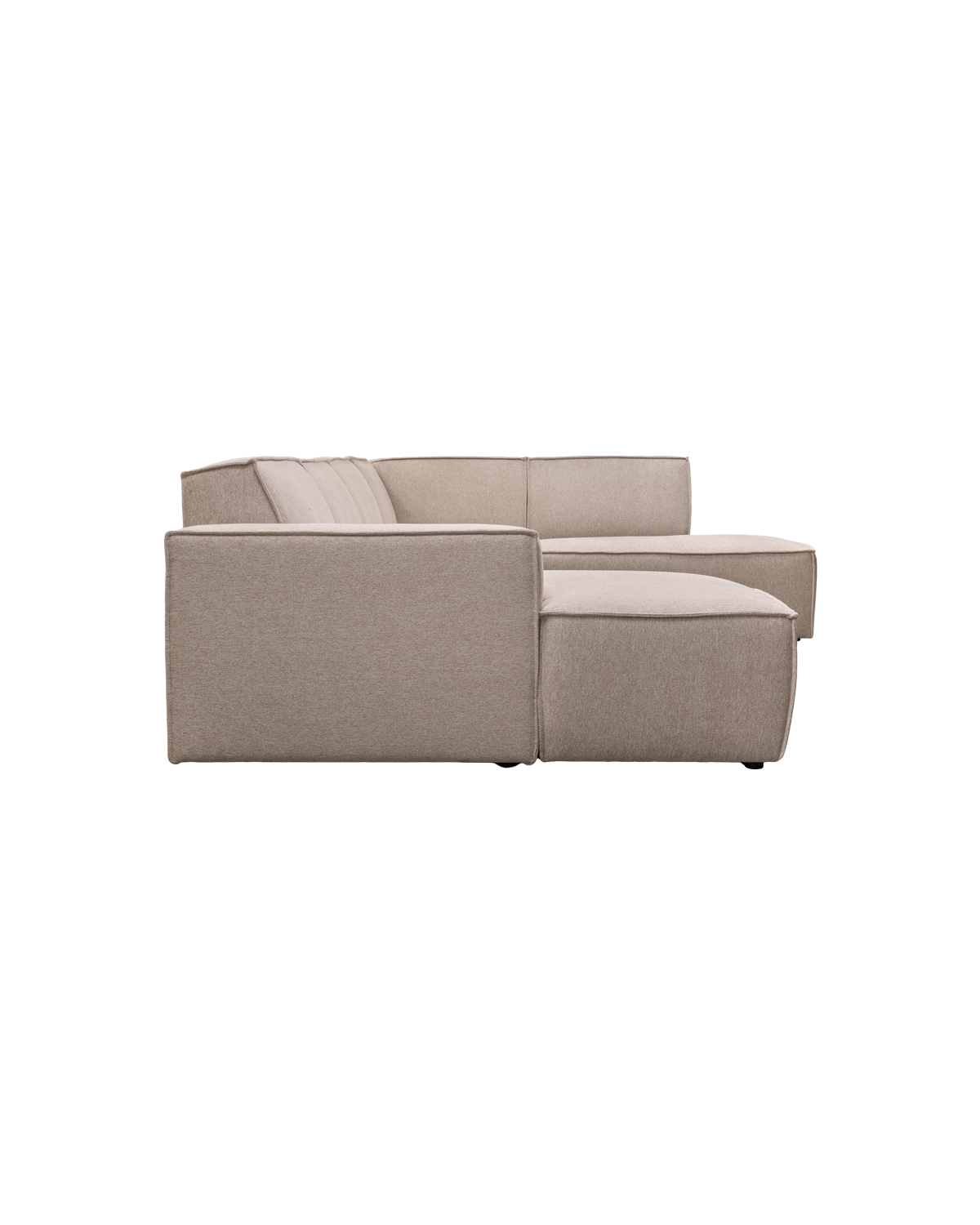 Espada U-sofa, med open end højre, chaiselong venstre, sand