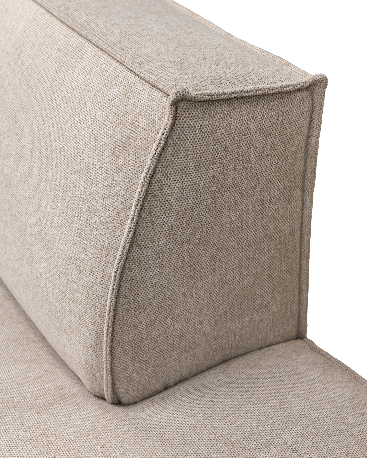 Espada U-sofa, med open end højre, chaiselong venstre, sand