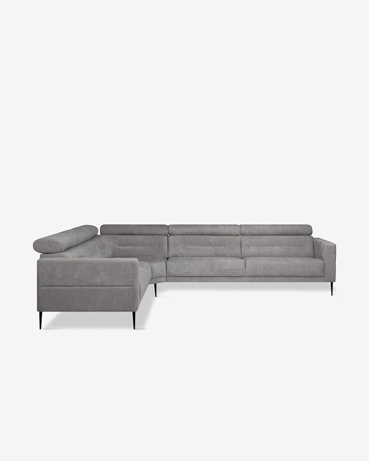 Vizion hjørnesofa, grå bouclé