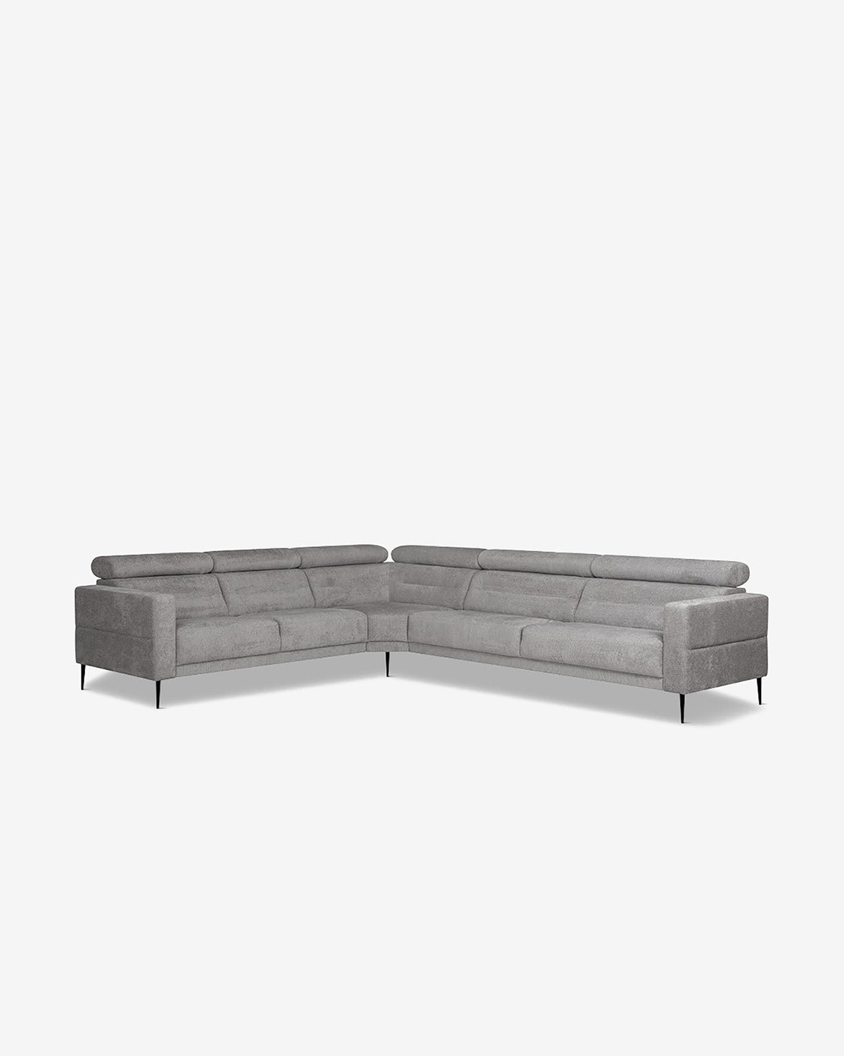Vizion hjørnesofa, grå bouclé