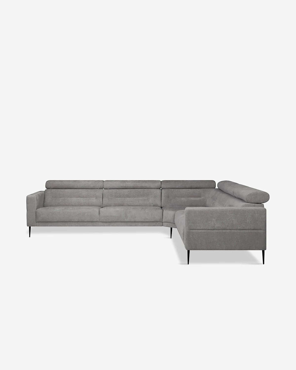 Vizion hjørnesofa, grå bouclé