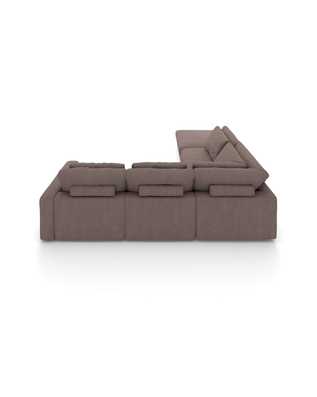 Rio hjørnesofa  med pufafslutning venstre og bred arm