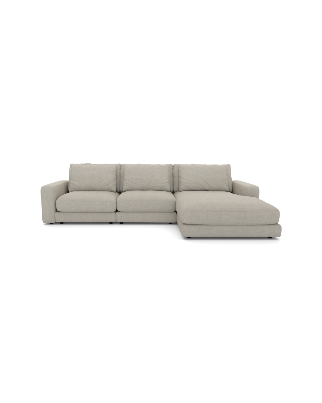 Rio Sofa med chaiseloung højre og bred arm