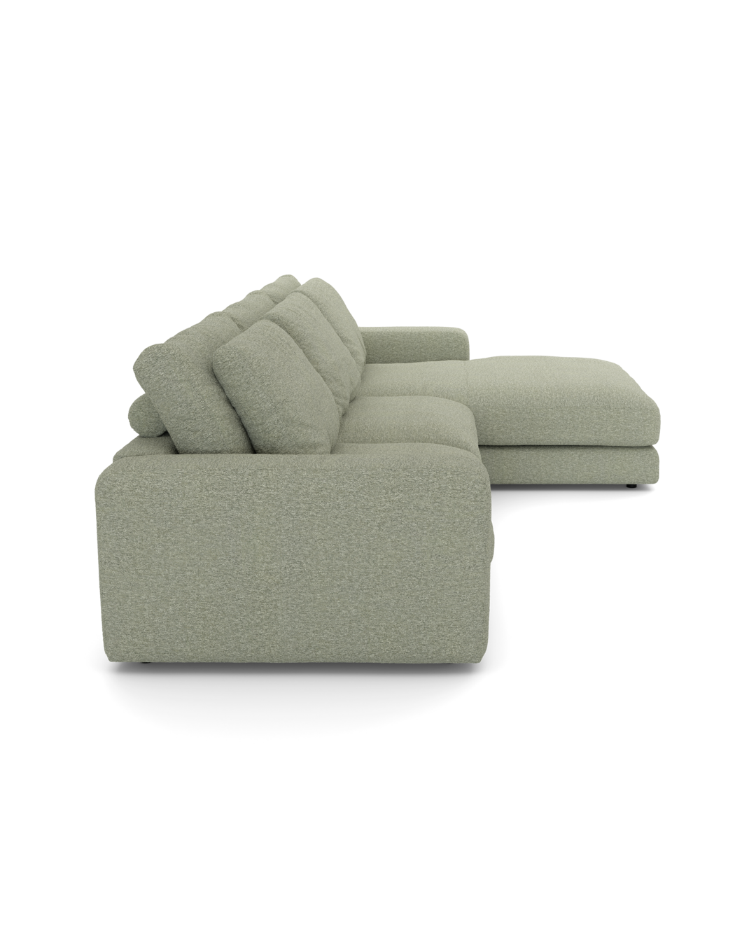 Rio Sofa med chaiseloung højre og bred arm