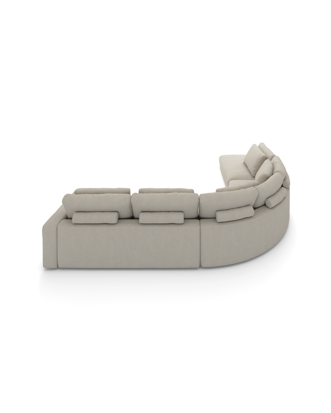 Rio hjørnesofa  med pufafslutning venstre og stort hjørne