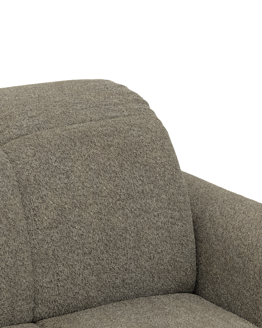 Bullet U-sofa med rundt hjørne og pufafslutning venstre