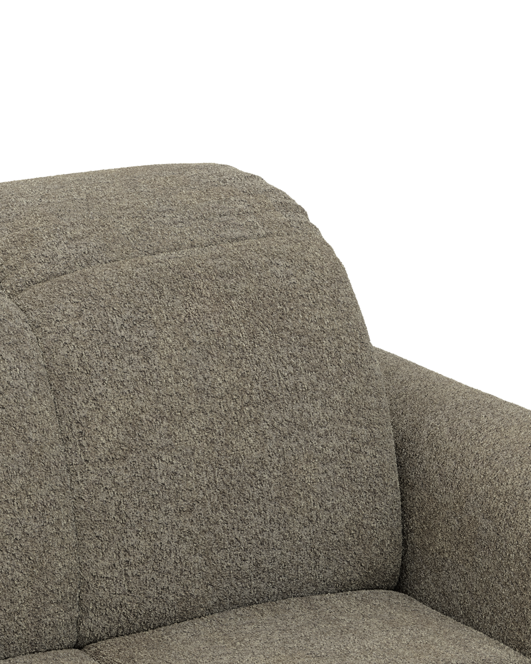 Bullet U-sofa med firkantet hjørne og pufafslutning venstre