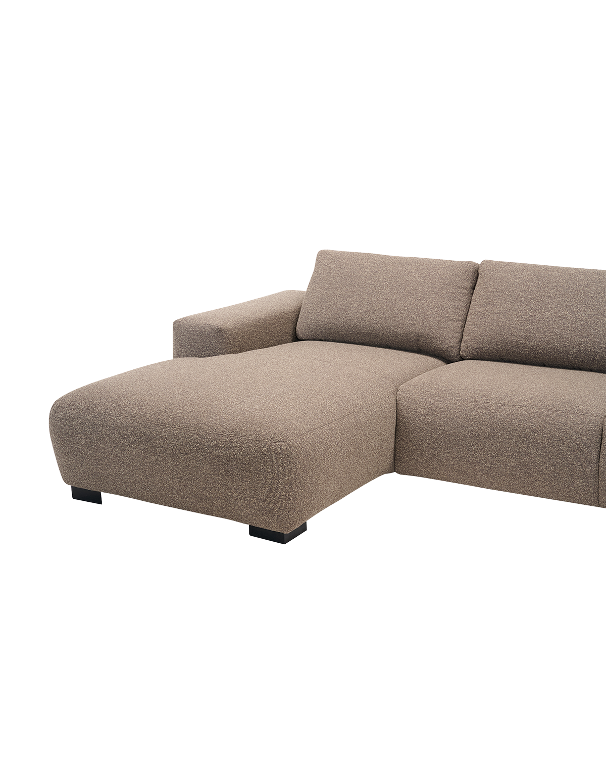 Nomi U-sofa, med chaiselong venstre og open end højre