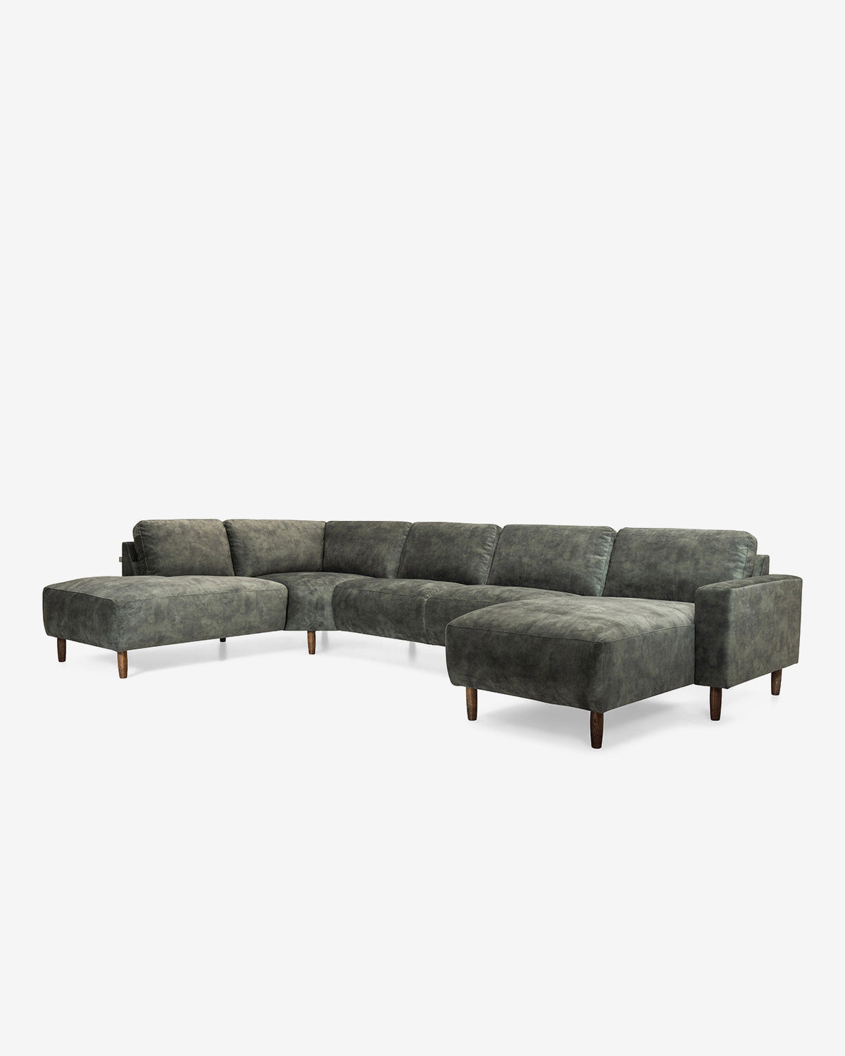 Maranello byggesofa, grøn velour
