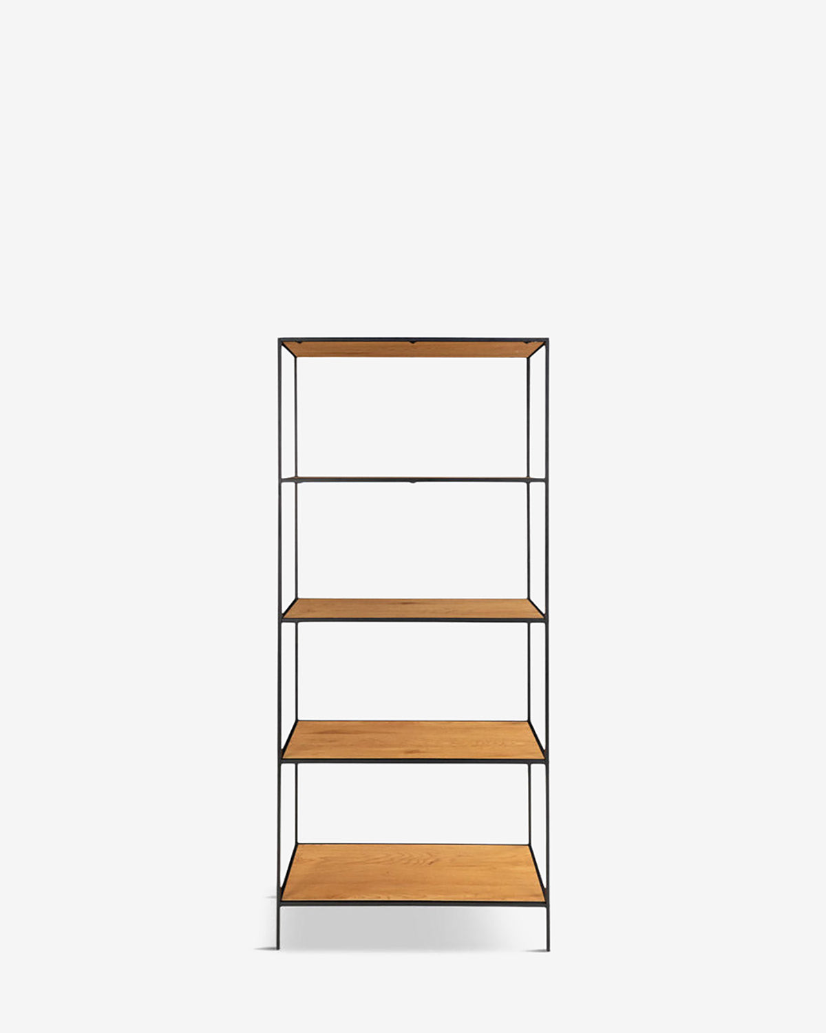 Vista reol 5 hylder, eg/sort