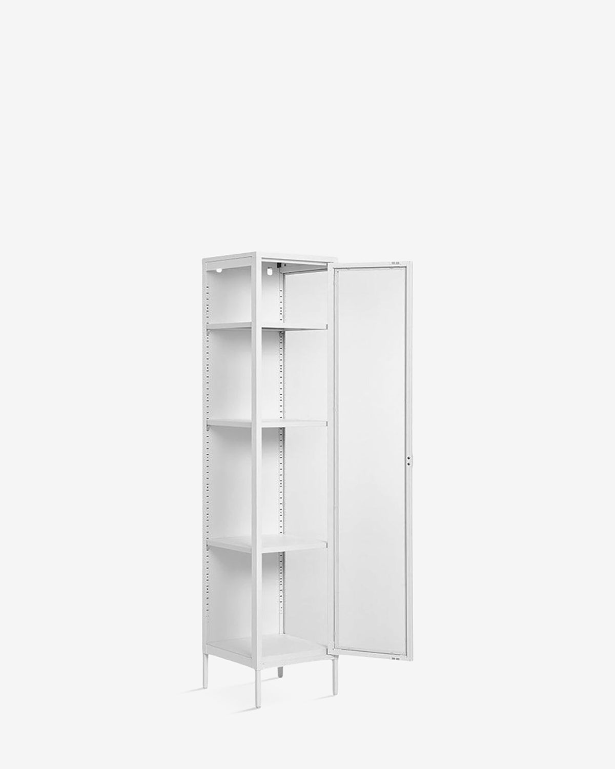 Brisbane vitrine slim, hvid