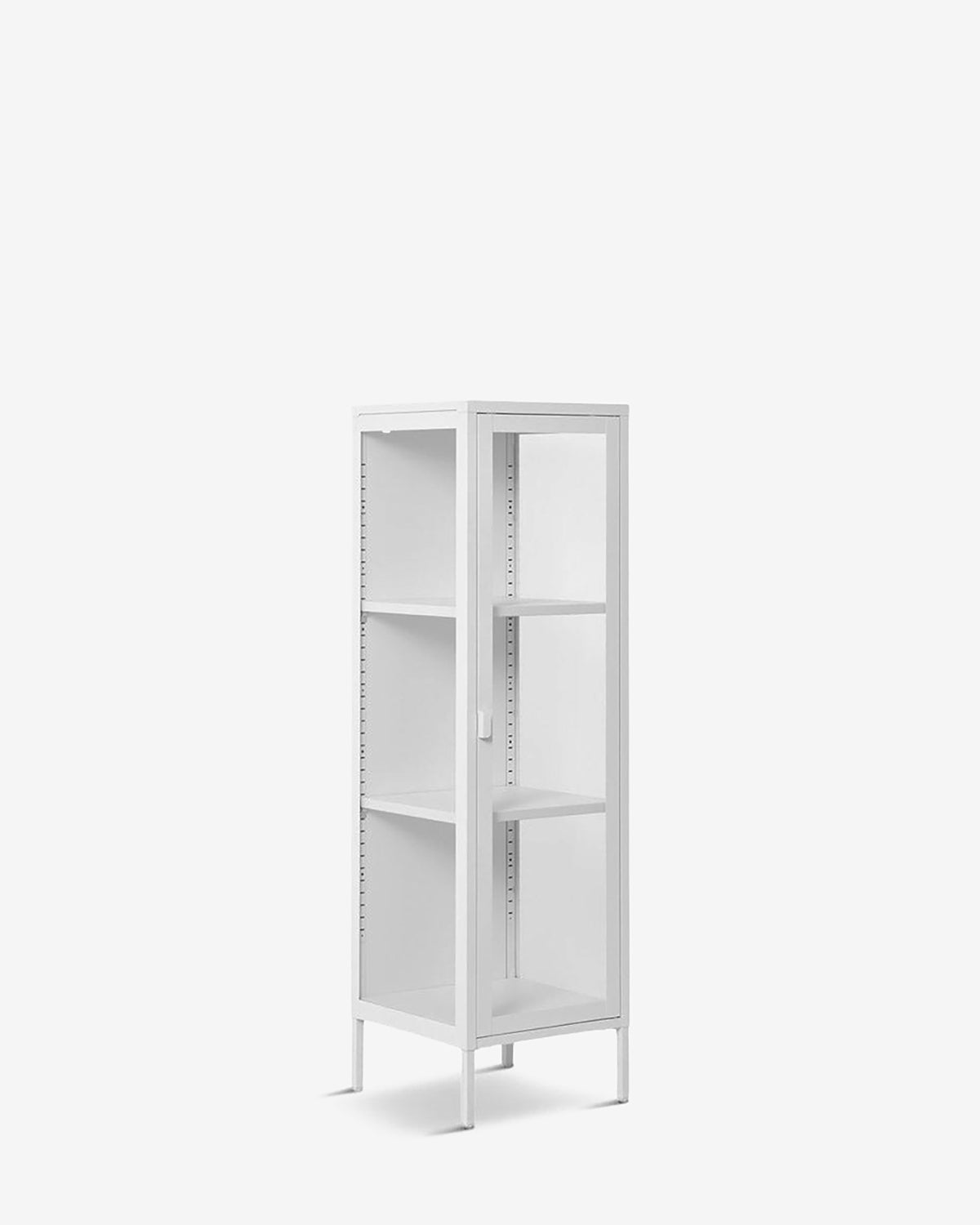 Brisbane vitrine slim, hvid