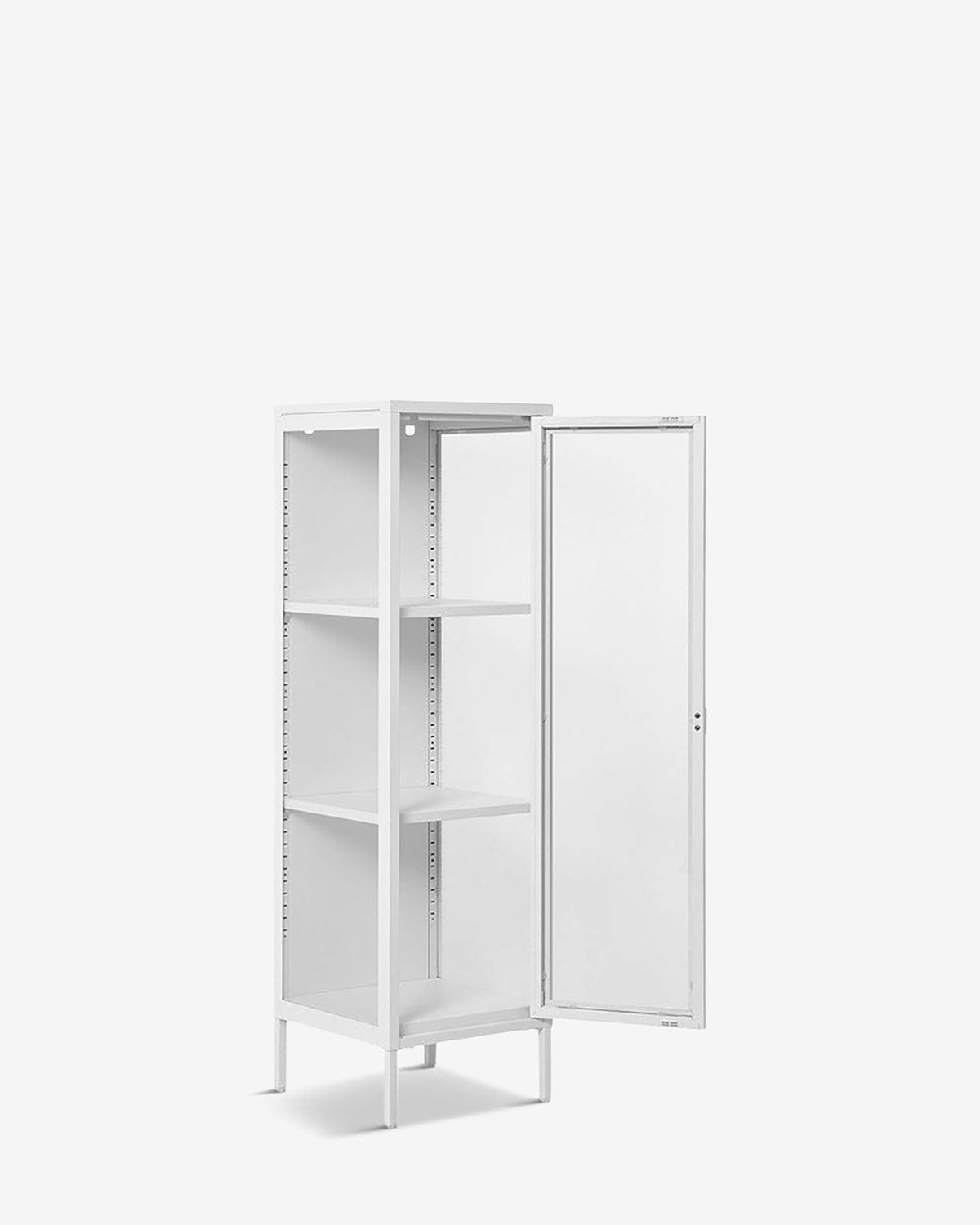 Brisbane vitrine slim, hvid