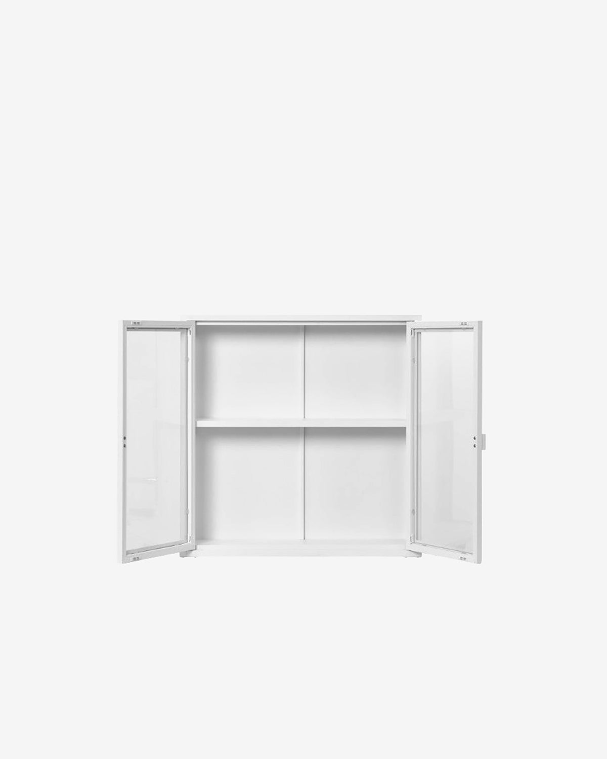 Brisbane vitrine/overskab, hvid