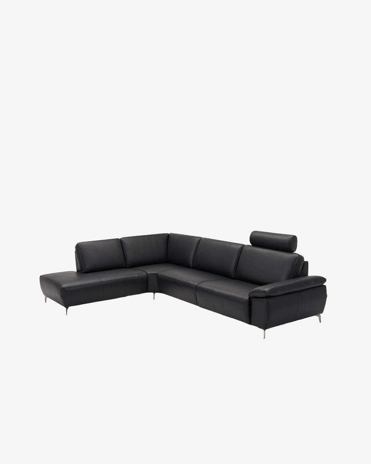 Modu hjørnesofa m/openend, sort læder