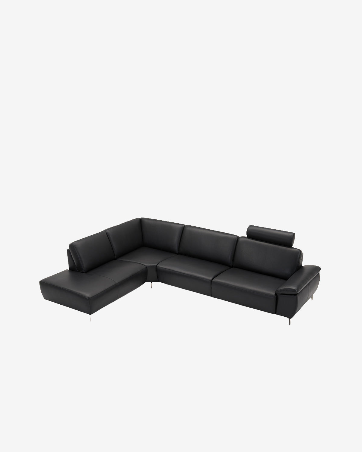 Modu hjørnesofa m/openend, sort læder