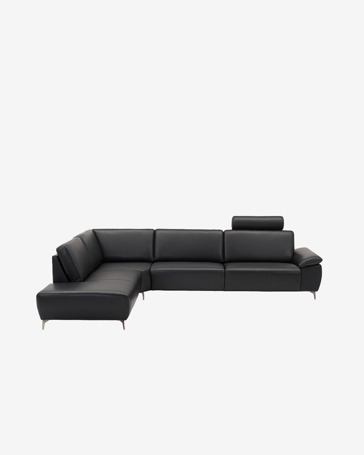 Modu hjørnesofa m/openend, sort læder