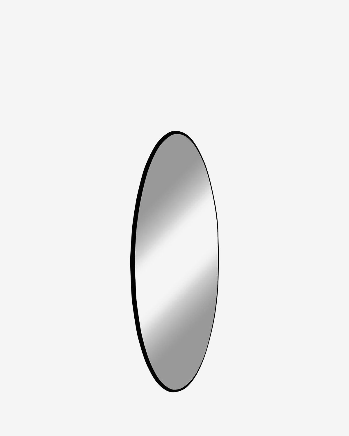 Jessi spejl, sort Ø.100cm