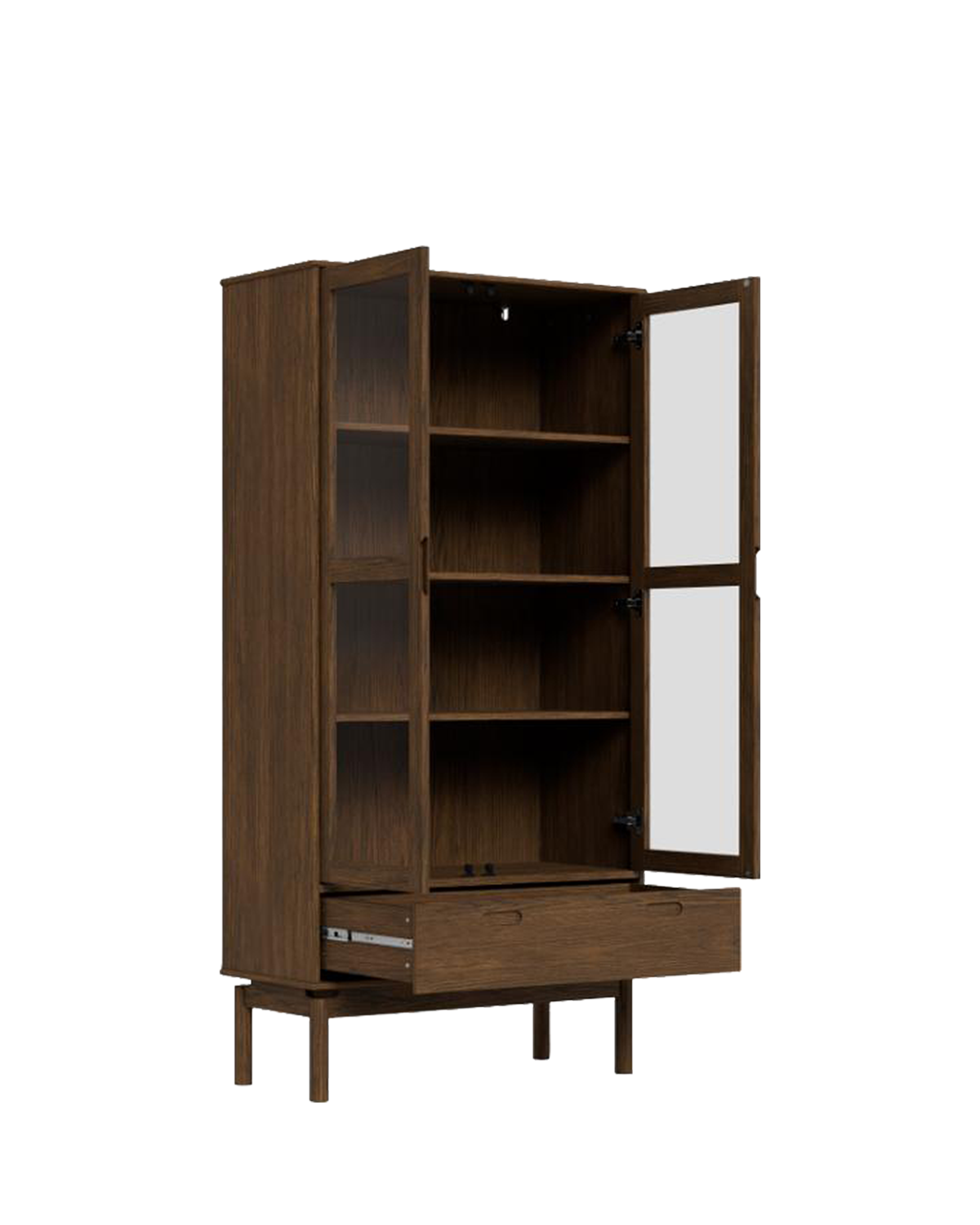 Tucson vitrine, røget eg