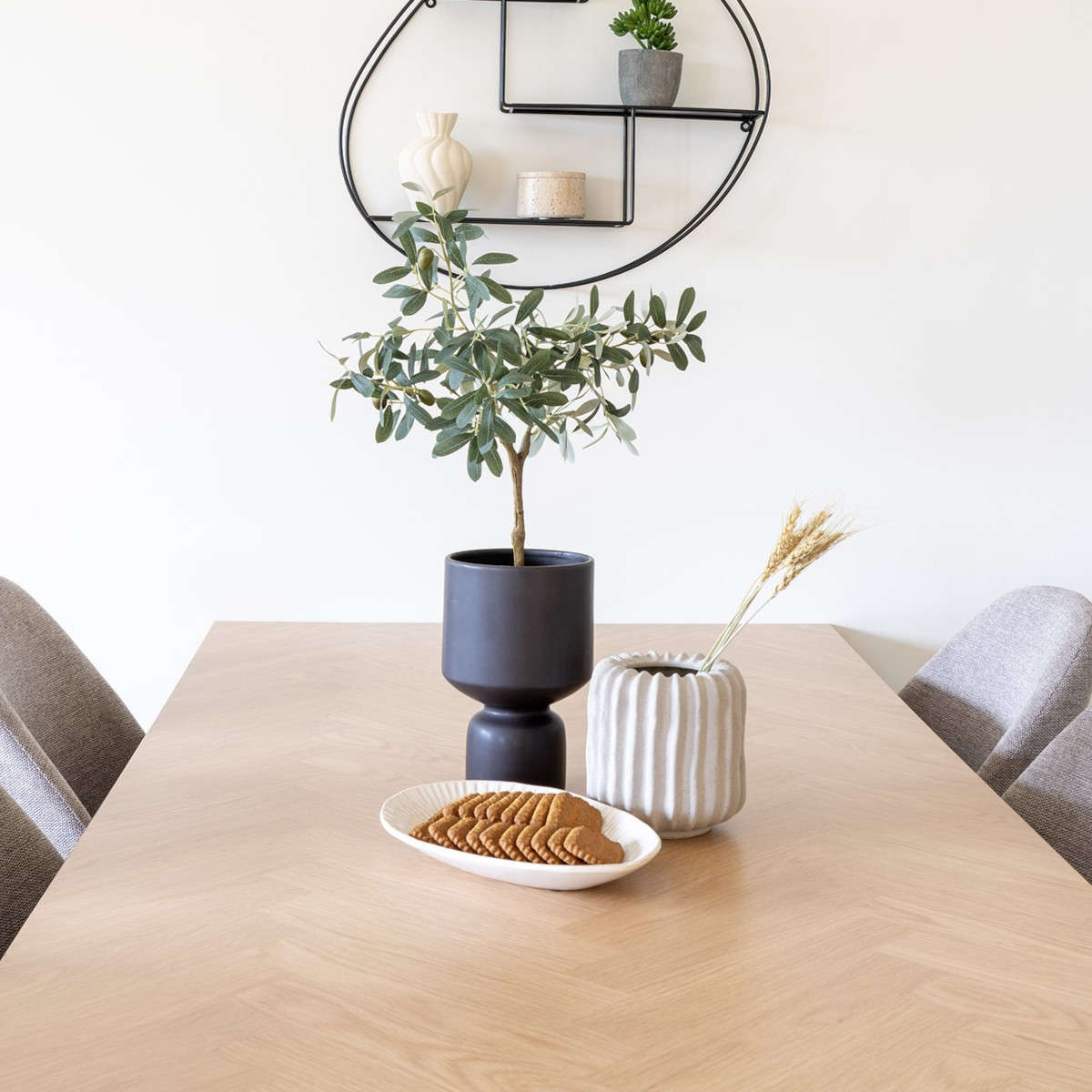 Amora spisebord, eg | Incl. 2 tillægsplader