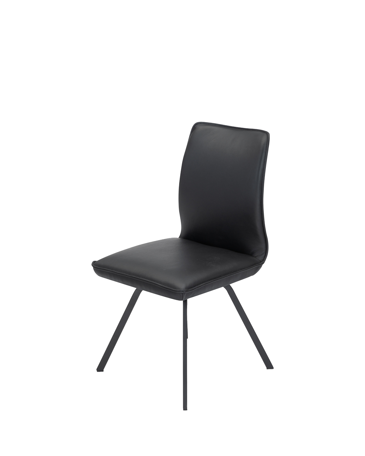 Fiore spisebordsstol, sort læder