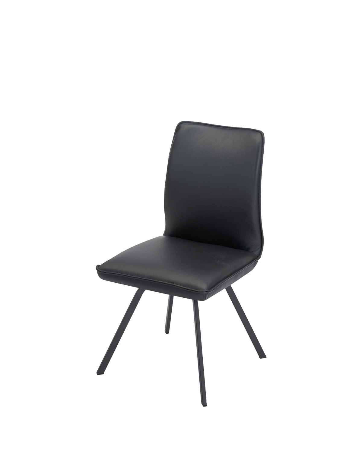 Fiore spisebordsstol, sort læder