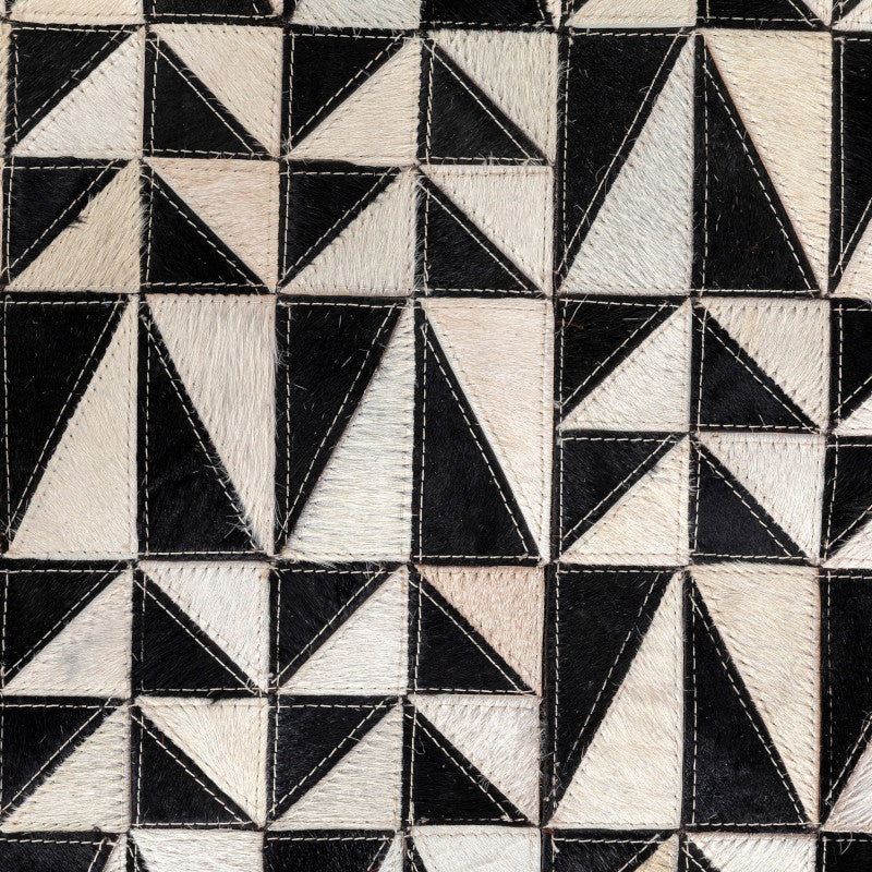 Zigzag tæppe sort/hvid 170x240 cm
