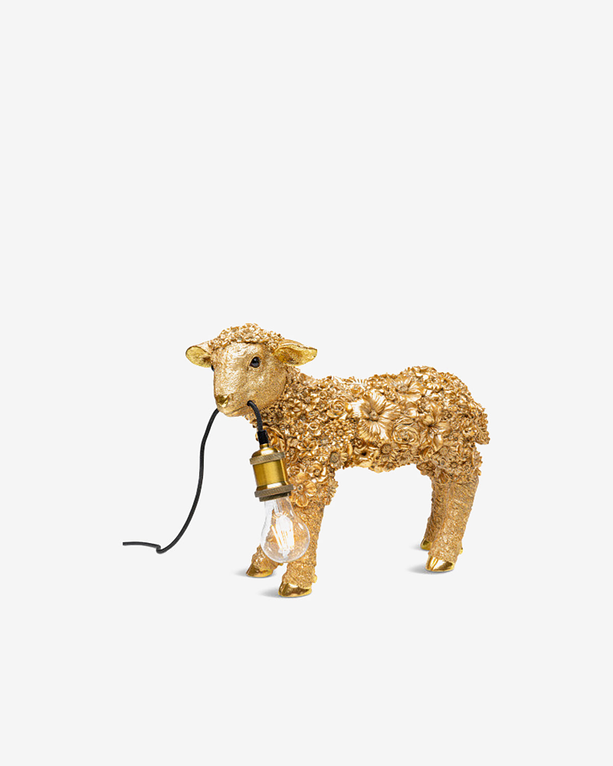 Flower sheep bordlampe, guld