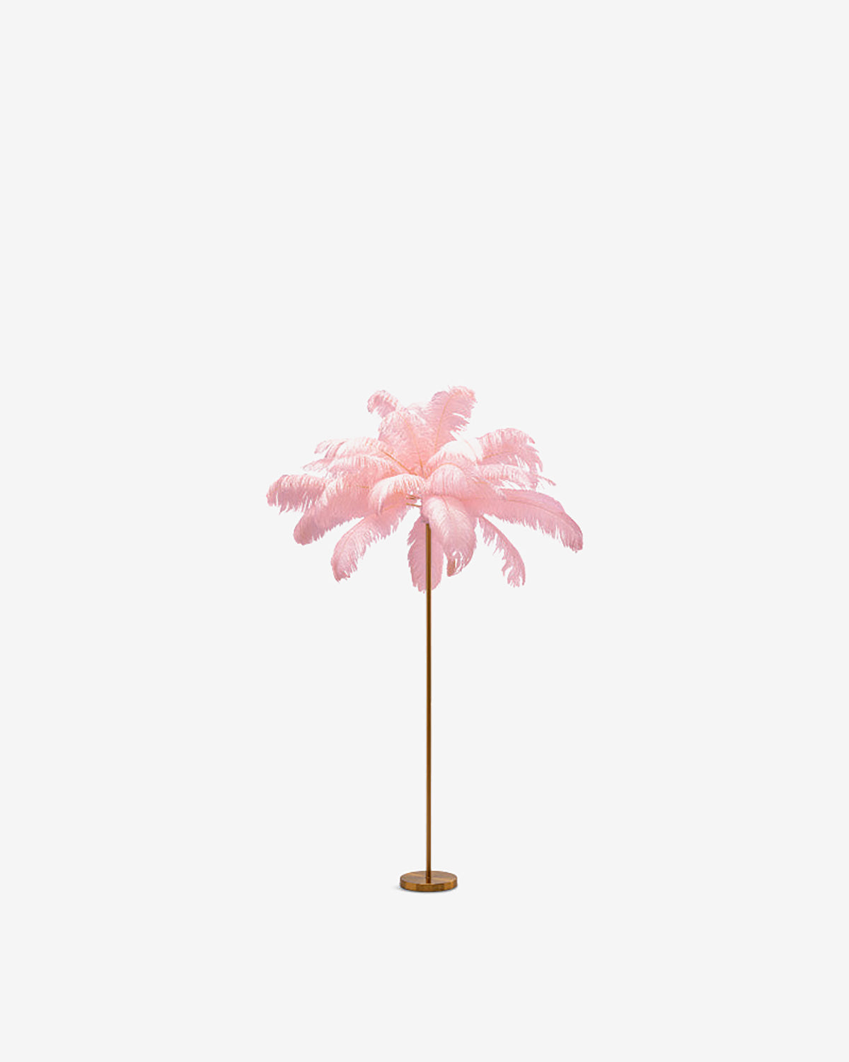 Feather palm gulvlampe, pink