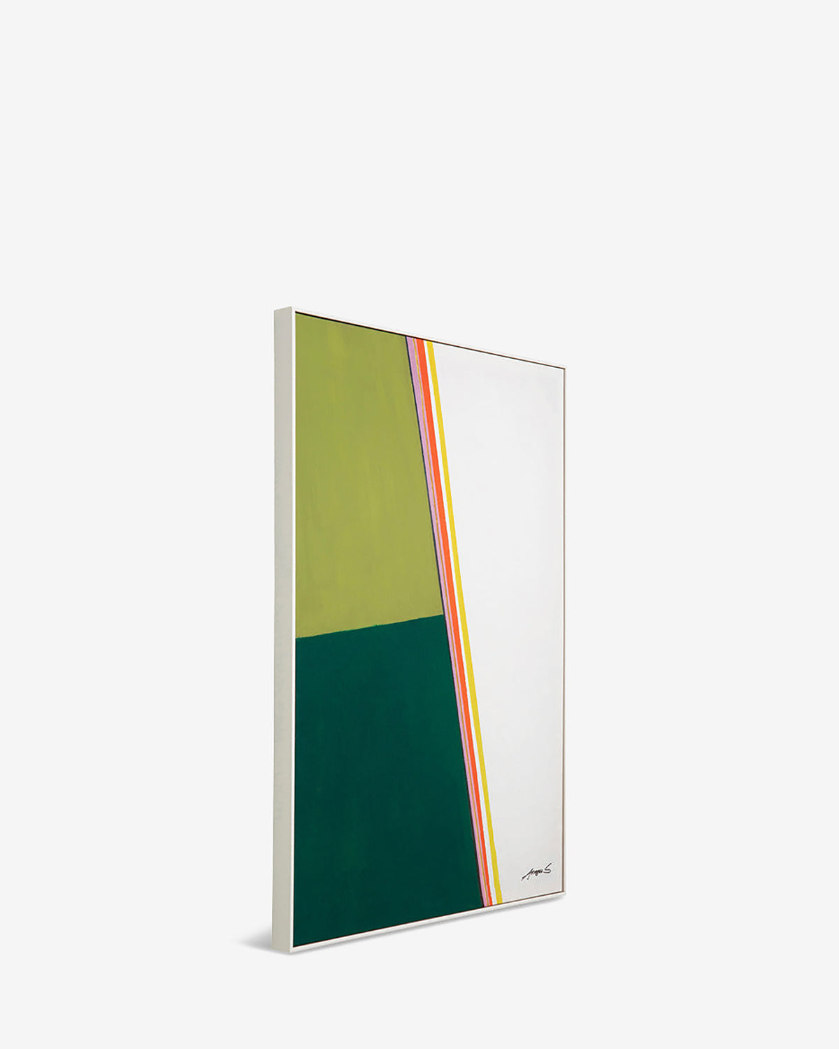 Abstract shapes khaki galleri