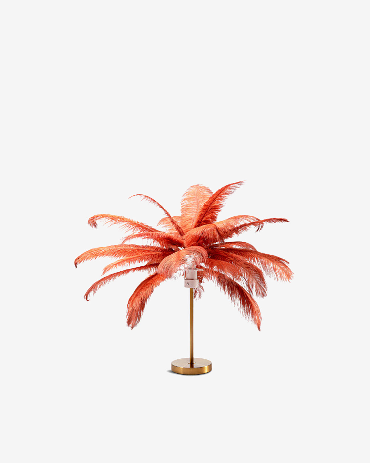 Feather palm bordlampe, rust