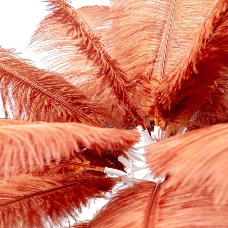 Feather palm bordlampe, rust