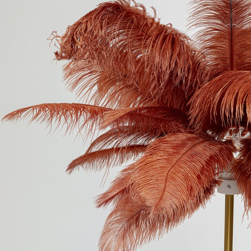 Feather palm gulvlampe, rust