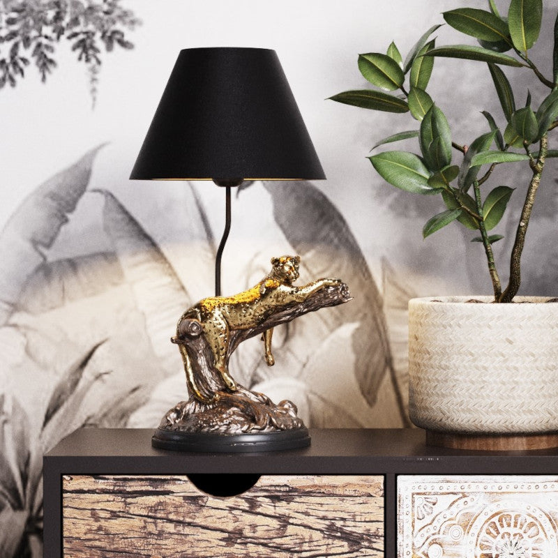 Leopard bordlampe