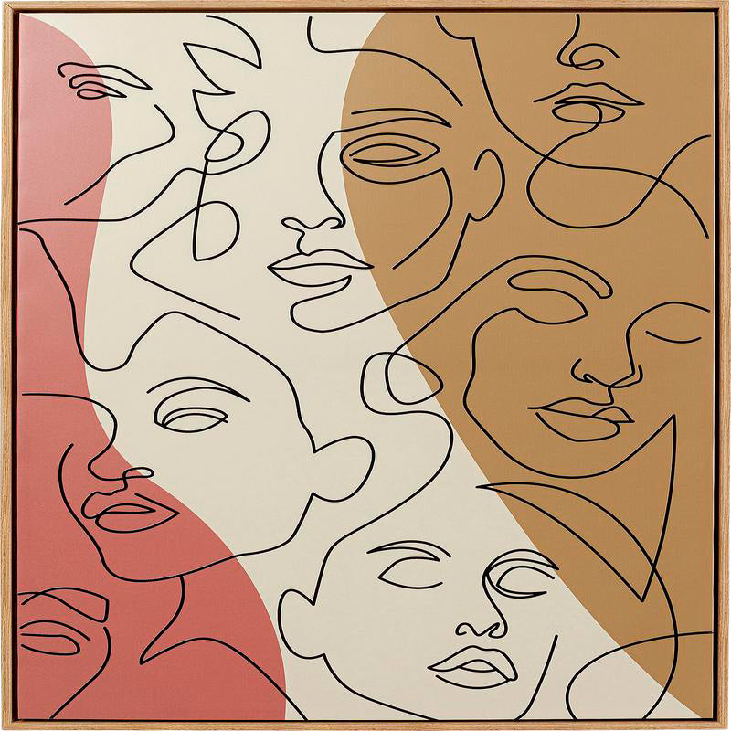 Faccia art canvas