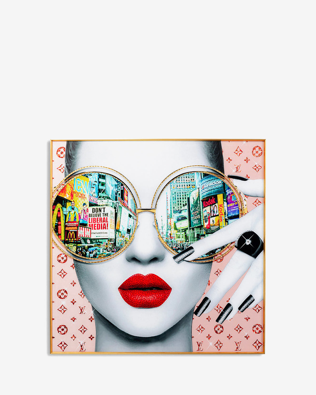 Times square view, glas galleri