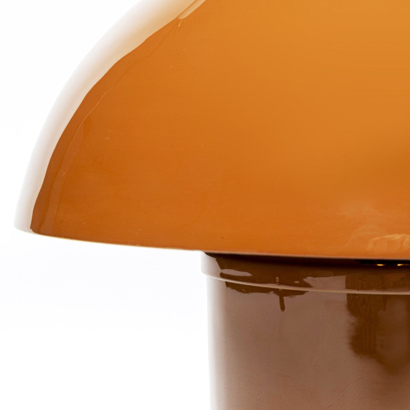Mushroom bordlampe, brun