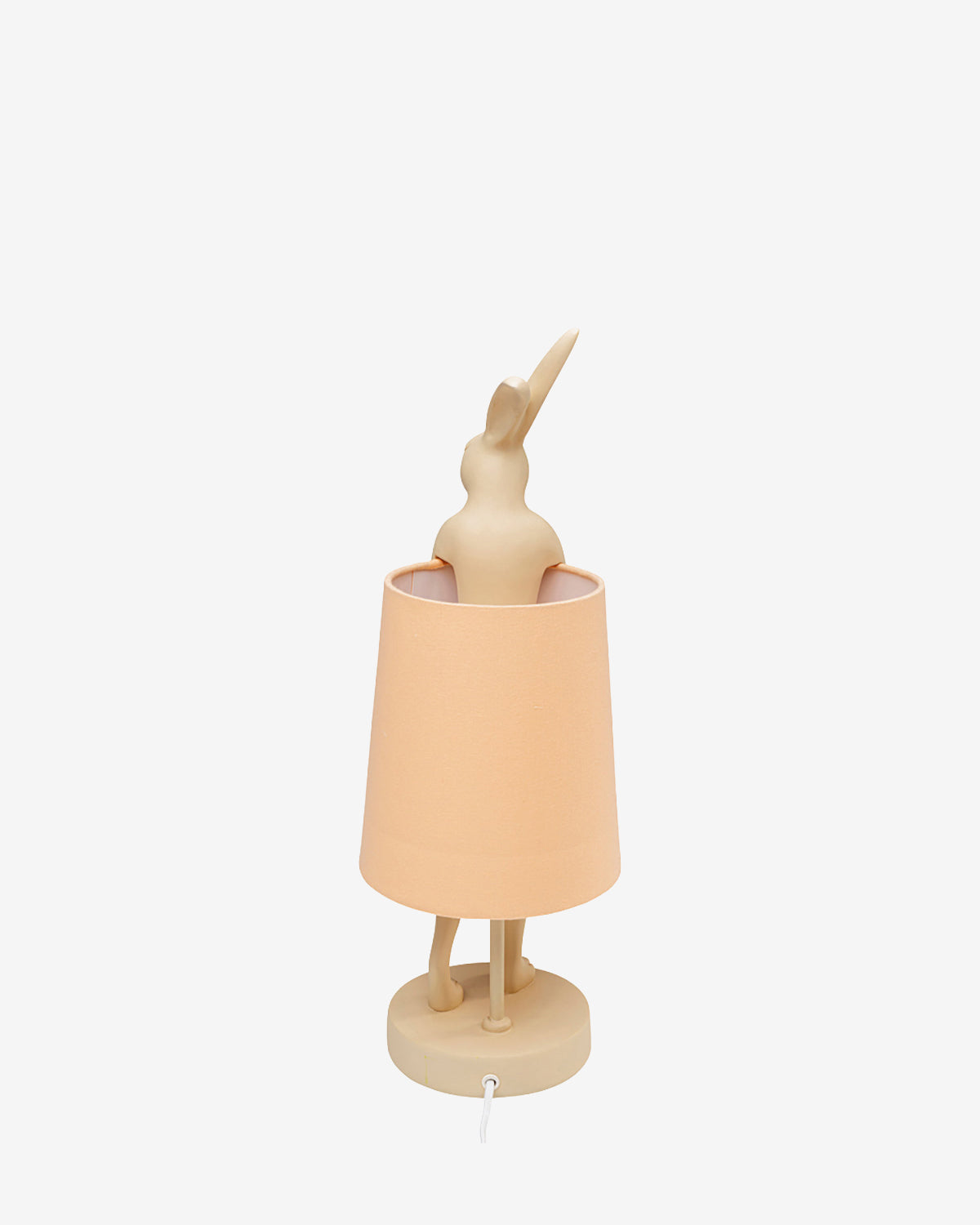 Kanin bordlampe peach/creme