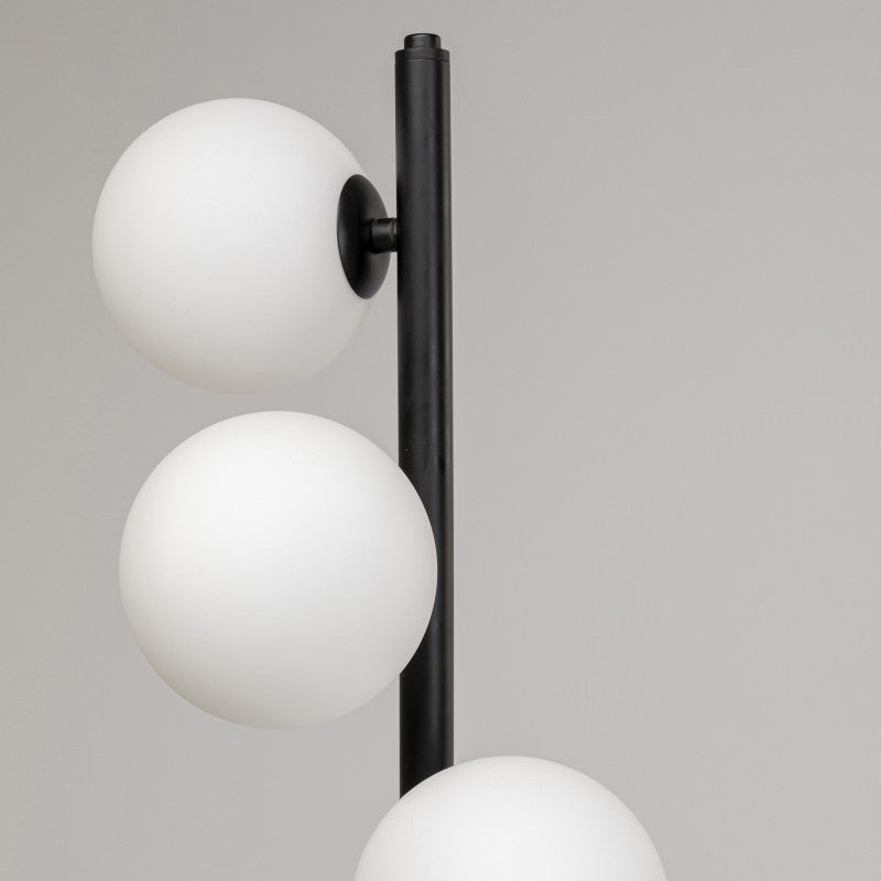 Scala balls gulvlampe, sort/frosted