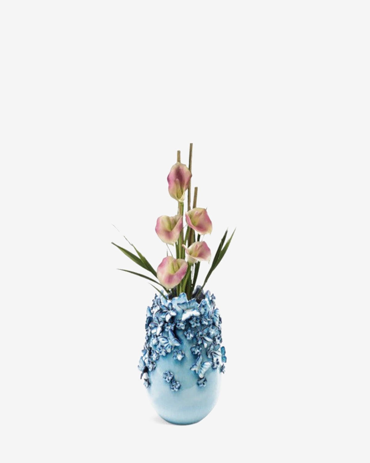 Sommerfugle vase, lys blå