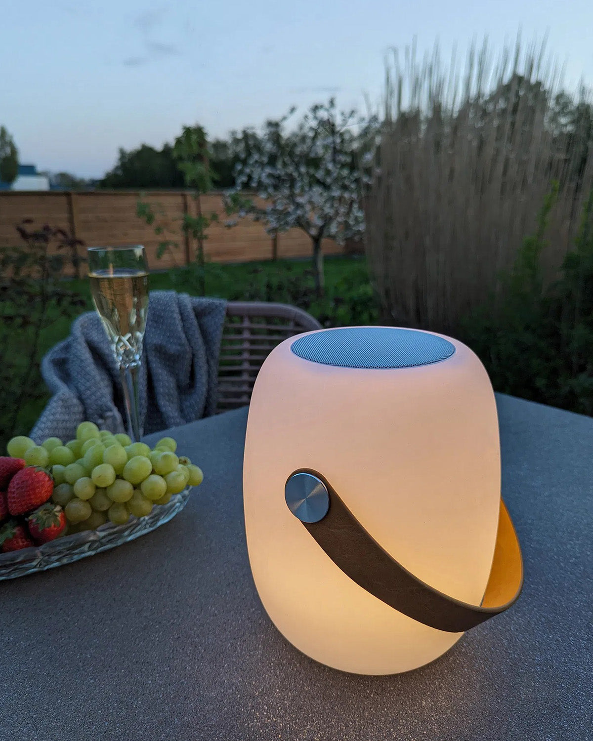 Cardiff LED lampe m/bluetooth højtaler