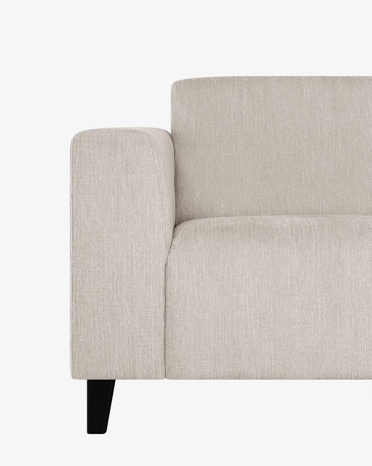 Amalfi hjørnesofa m/open end, beige
