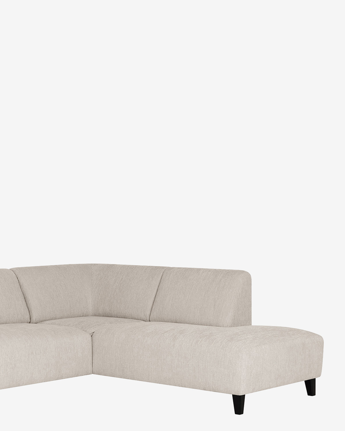 Amalfi hjørnesofa m/open end, beige