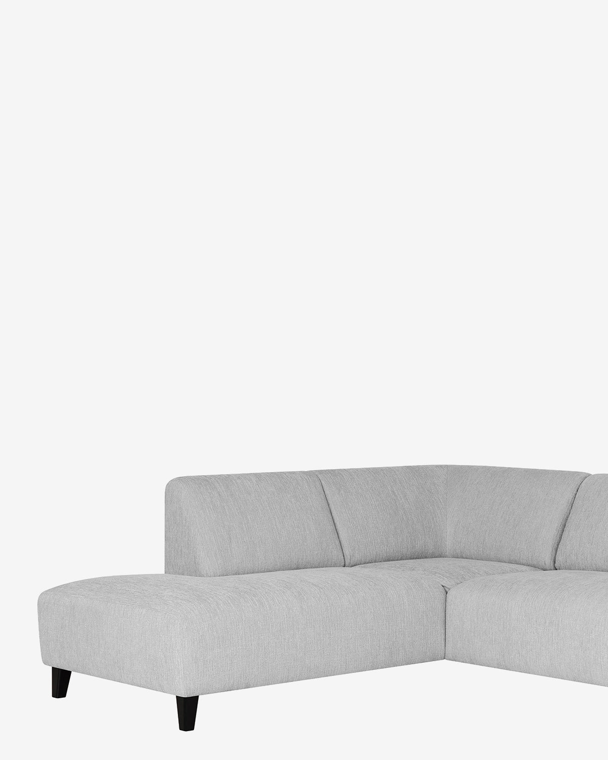 Amalfi hjørnesofa m/open end, ash