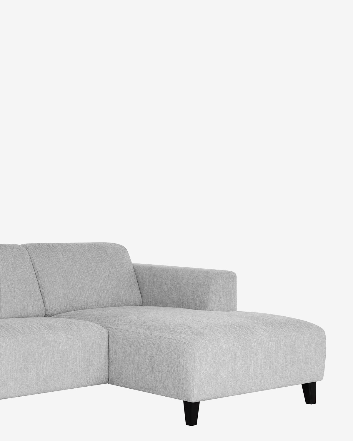 Amalfi U-hjørnesofa, ash, højrevendt