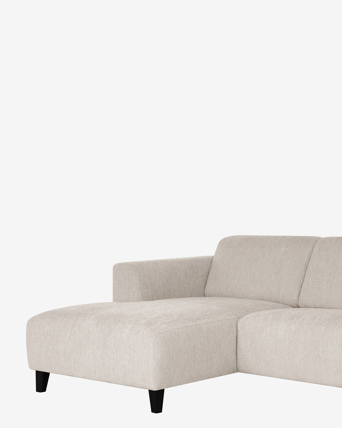 Amalfi 3 pers. m/chaiselong, beige