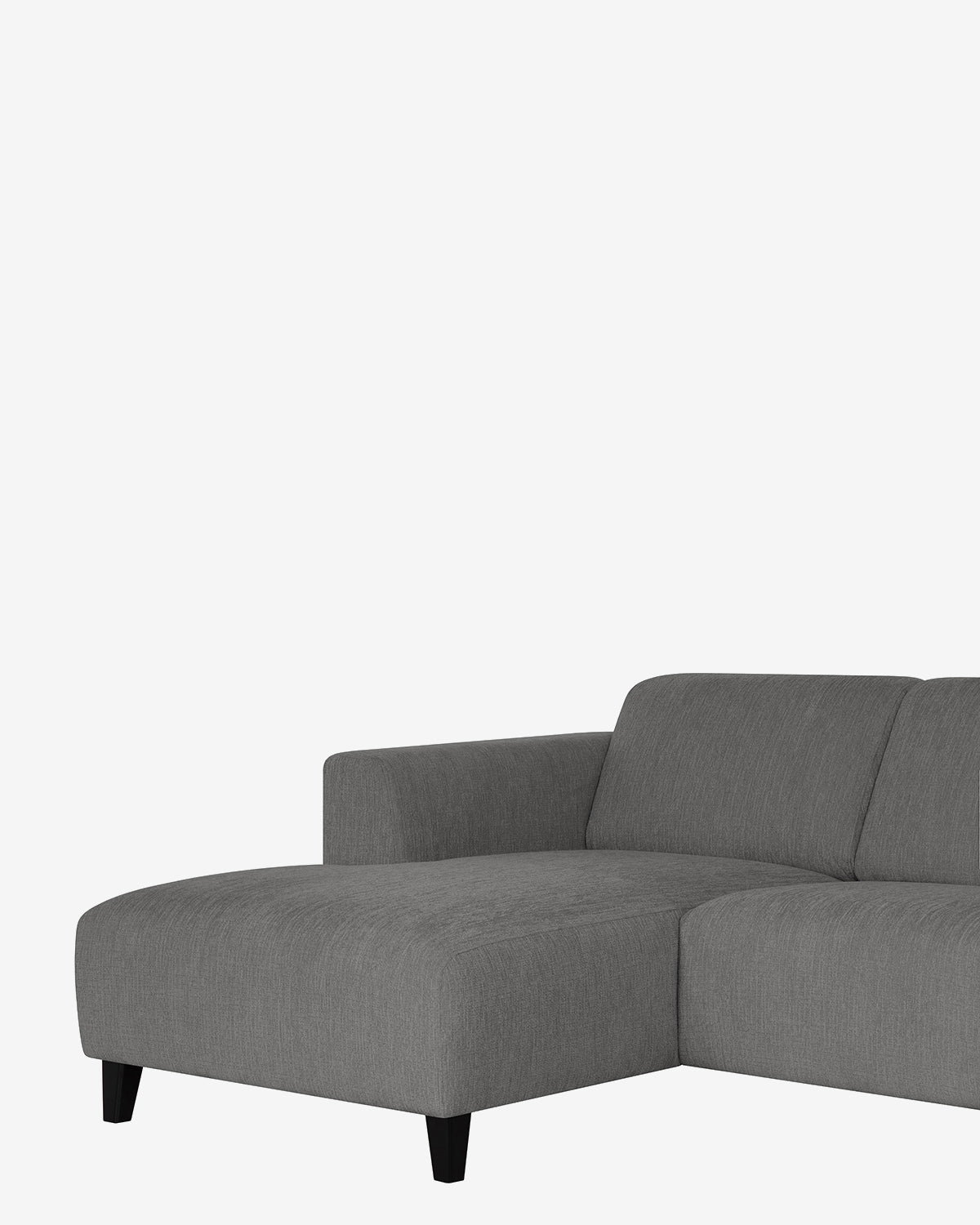 Amalfi 3 pers. m/chaiselong, charcoal