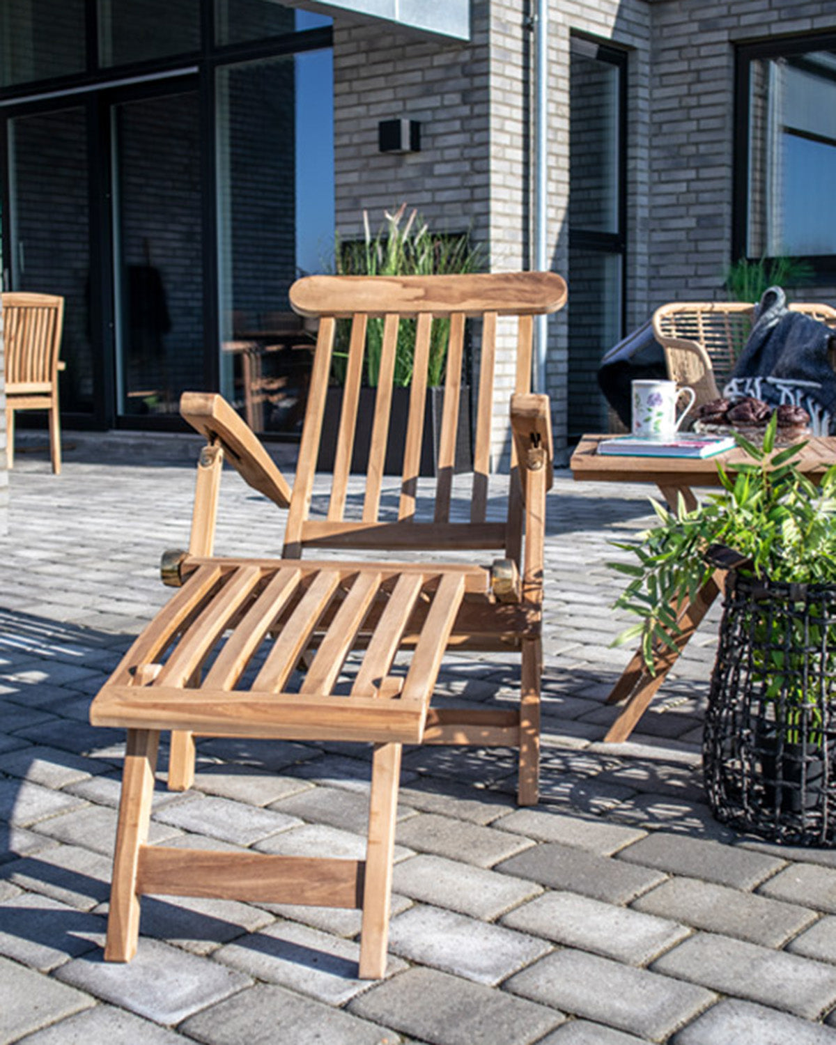 Arrecife dækstol, teak